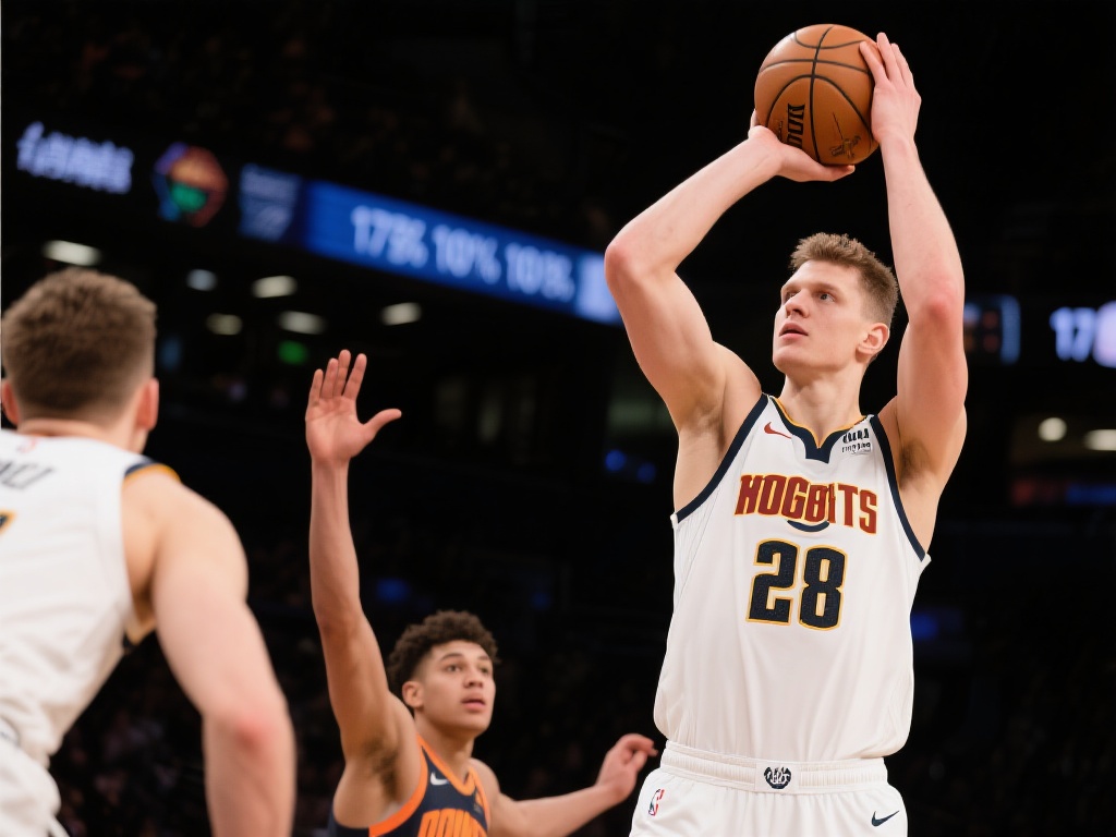 波杰姆斯基以17投10中，三分球10中8